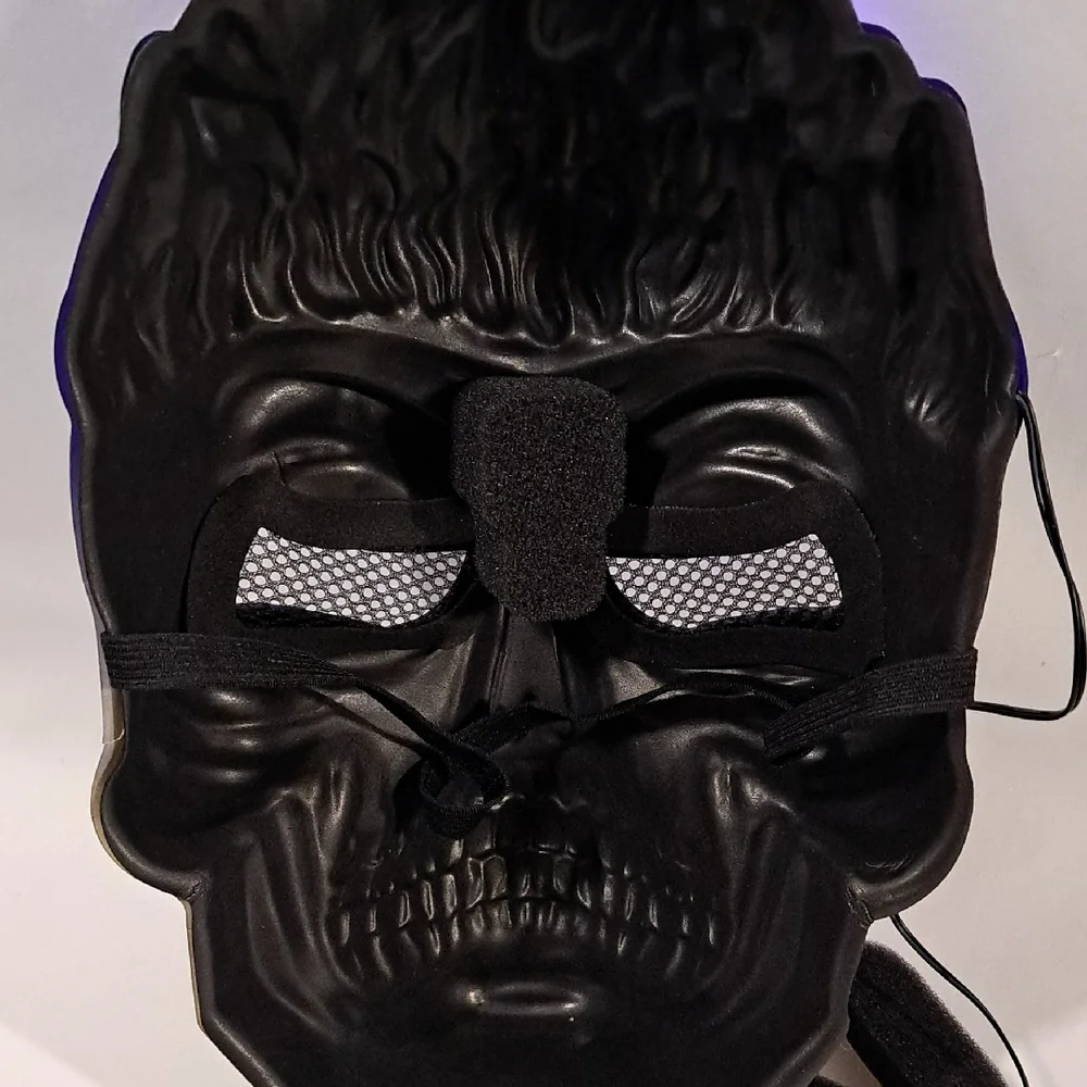 Men's Purple Skull Face Mask